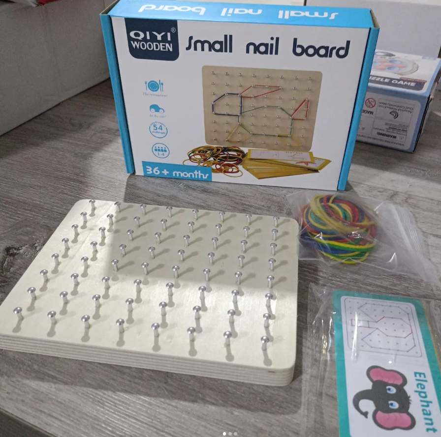 Montessori Tablero Geométrico Niños / HDA Store
