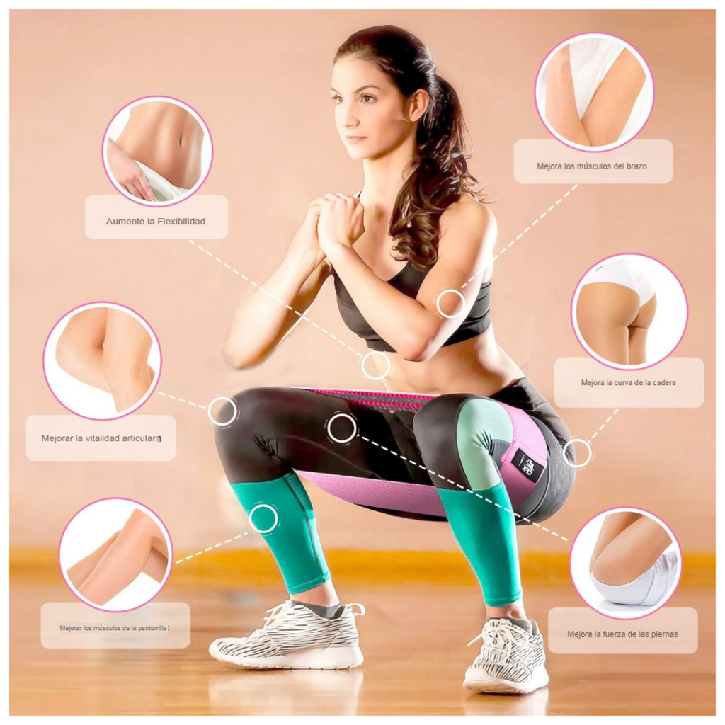Set de 3 Bandas Elásticas de Fitness - HDA Store