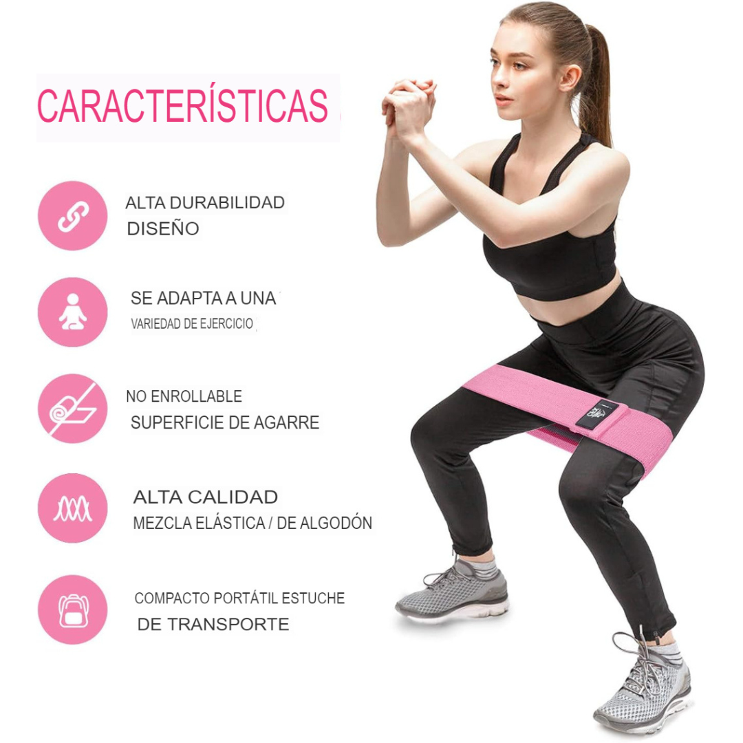 Set de 3 Bandas Elásticas de Fitness - HDA Store