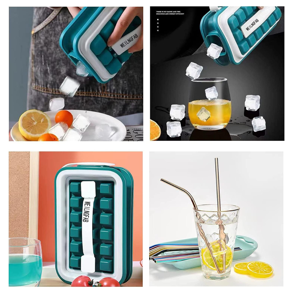 Botella de Silicona + 18 Cubos Hielos - HDA Store