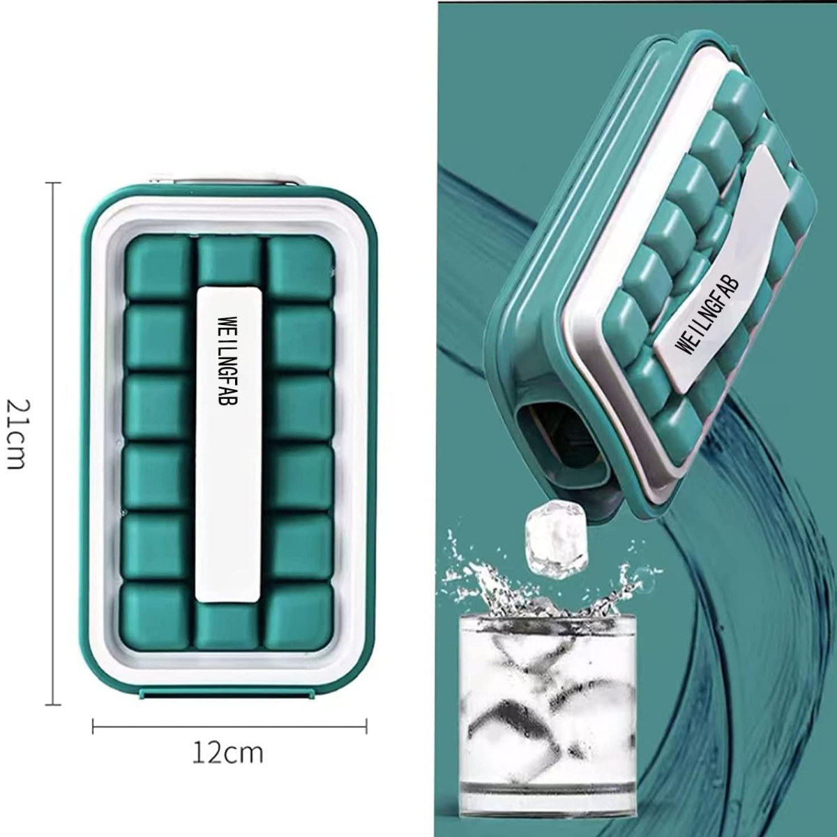 Botella de Silicona + 18 Cubos Hielos - HDA Store