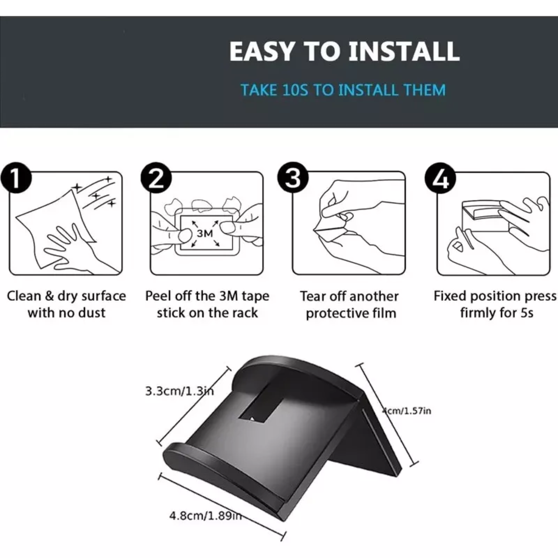 Set de 5 Ganchos Organizadores de Gorras / HDA Store