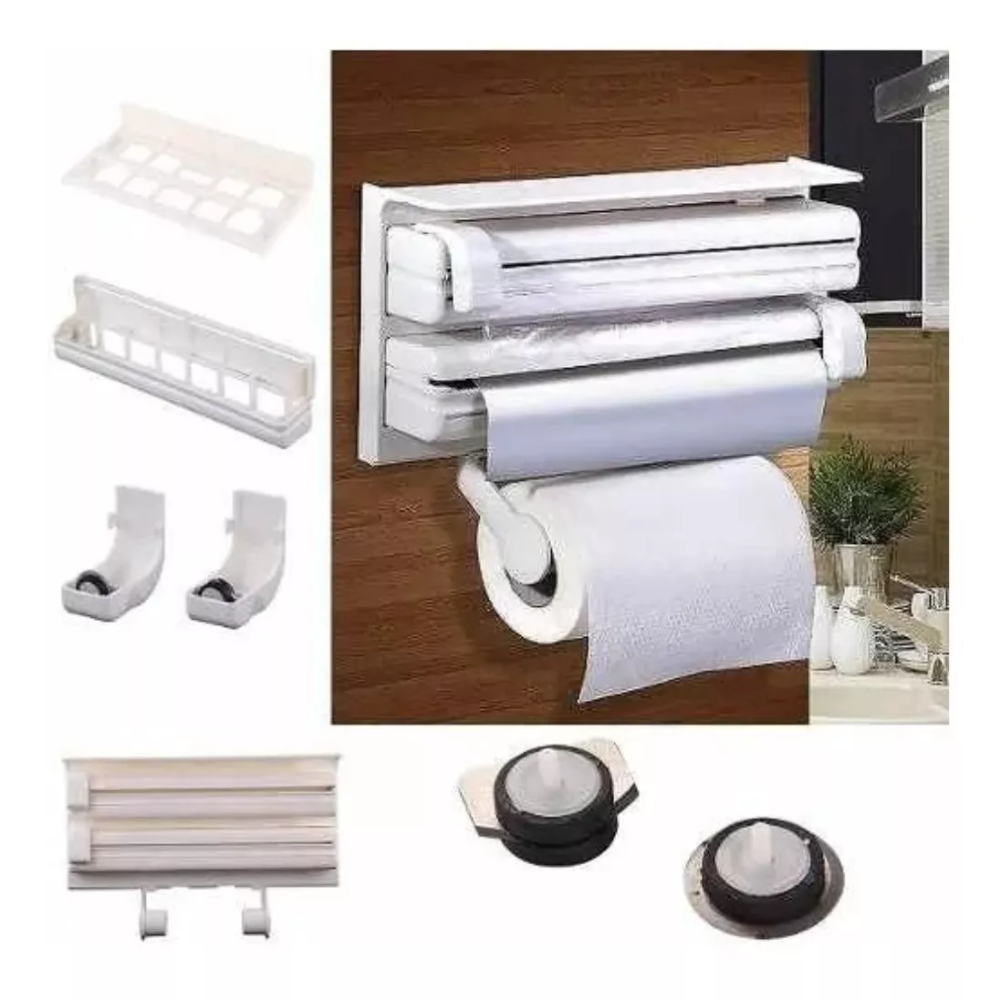 Dispensador de Rollos de Cocina 3 en 1 / HDA Store