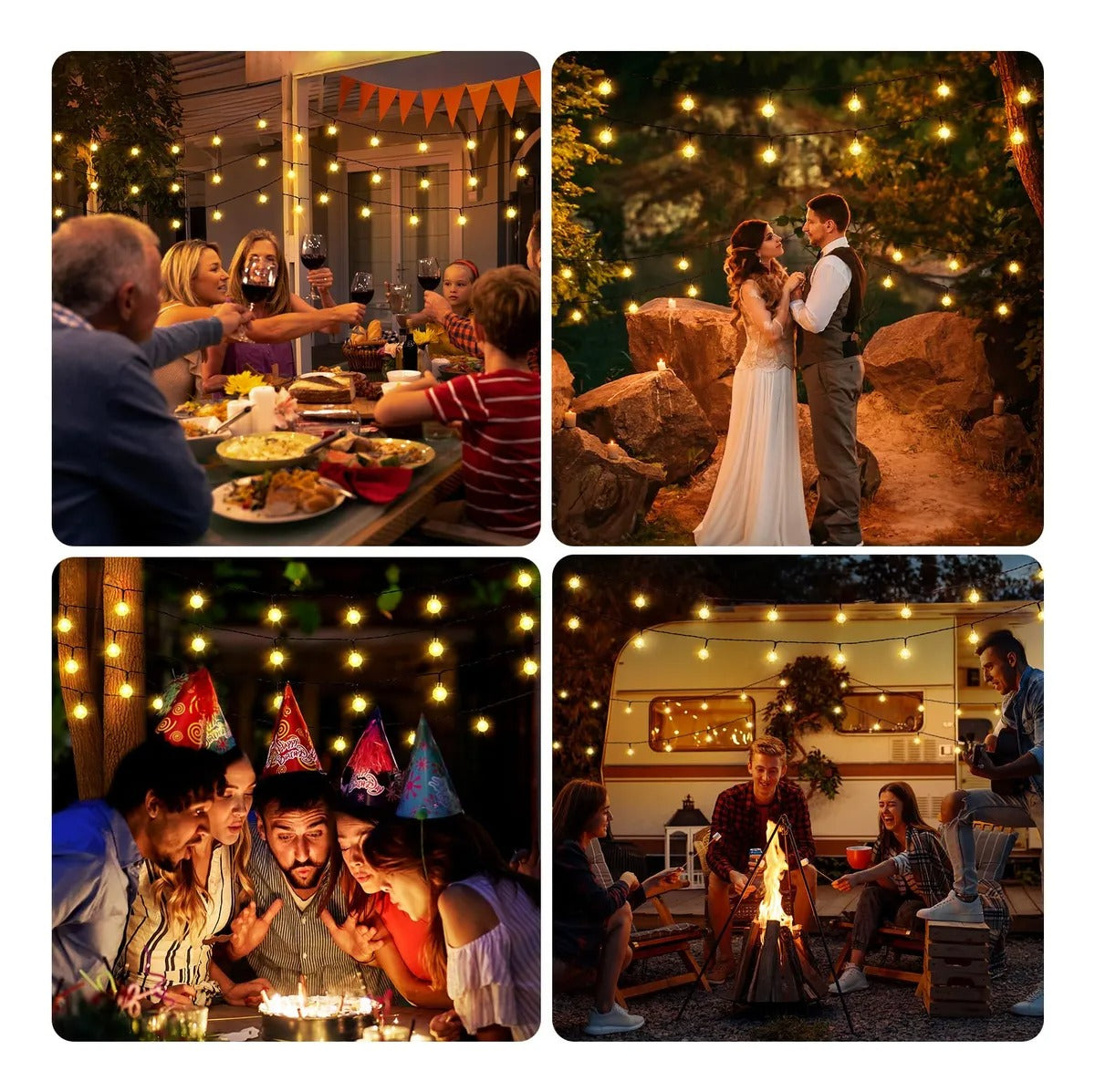 Luces Gotas de Agua Solar 5m — 20 LED / HDA Store