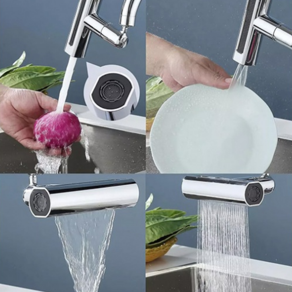 Grifo Acrobático 4 Modos con Tapa Cromada – Giratorio y Multifuncional | HDA Store