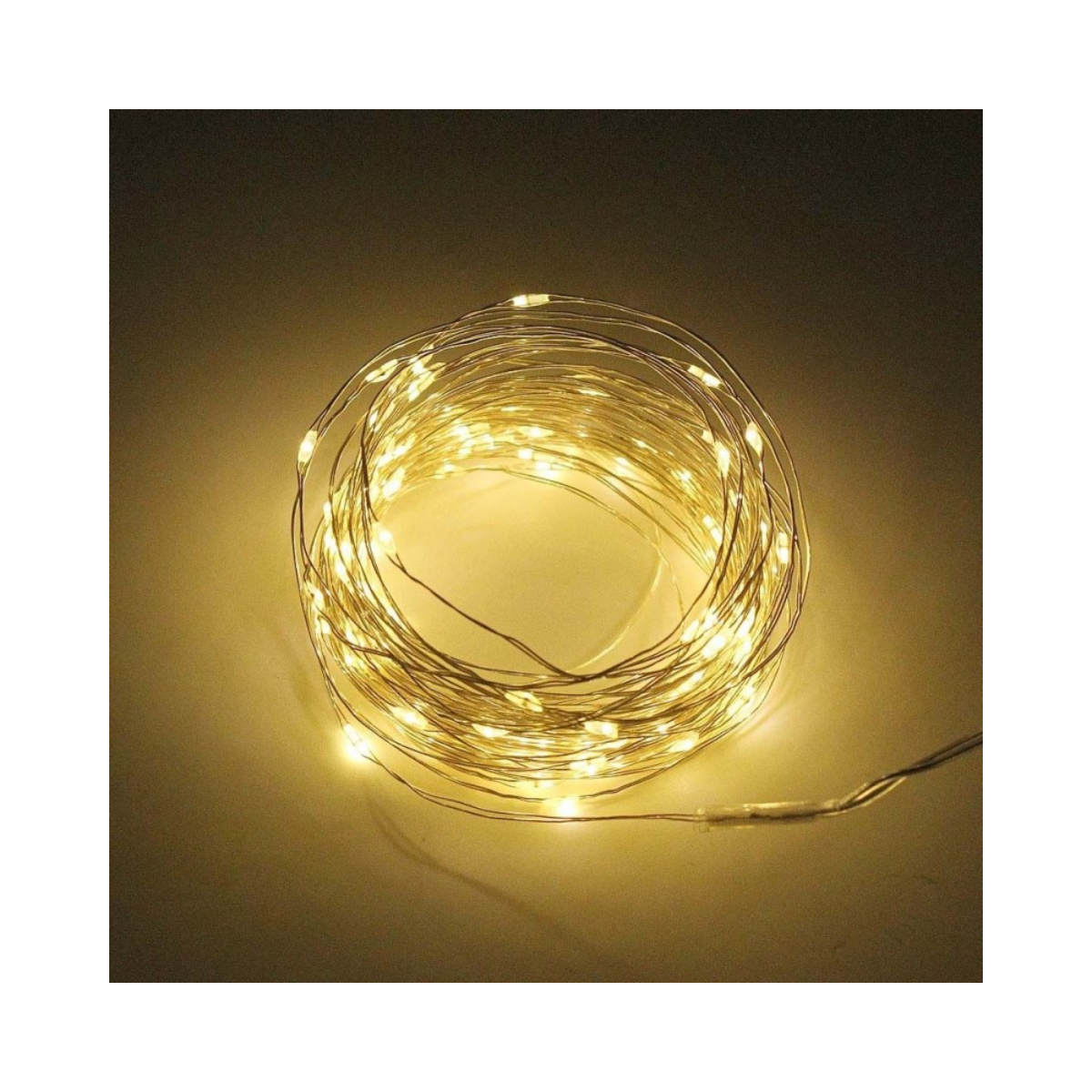 Cadena de luces solares hada, 100 luces