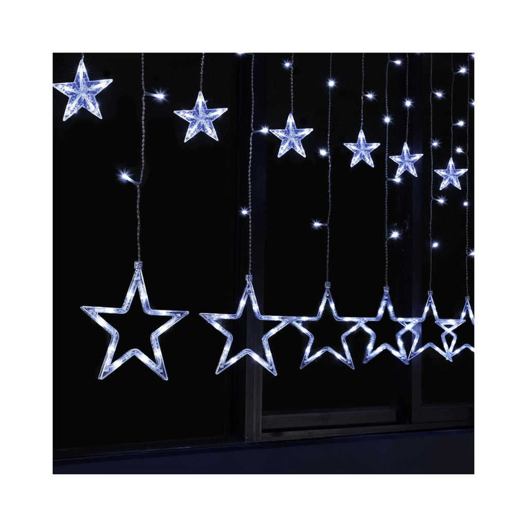 Cadena Luces LED estrellas blanco-color